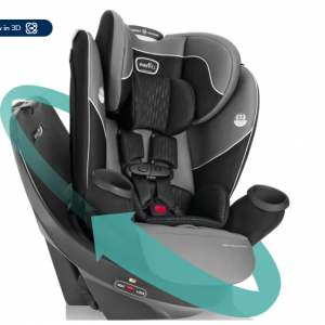 $50 off Evenflo Revolve360 Rotational All-In-One Convertible Car Seat (Amherst Gray) @Walmart