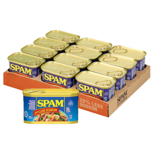 SPAM 25% Less Sodium, 7 oz. can (12-pack) @ Amazon