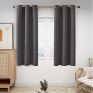 Deconovo Thermal Insulated Portable Grommet Blackout Curtains (2 Panels Set, W42 x L63 -Inch) 