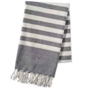 E-Living 100% Cotton, Soft & Absorbent Decorative Turkish Fouta Towel with Twisted Fringe @ Amazon
