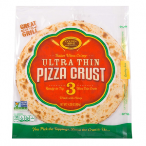 Golden Home Bakery Products Ultra Thin Pizza Crust, 12" (3 Pack) @ Amazon