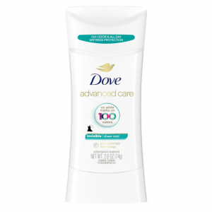 Dove Advanced Care Antiperspirant Deodorant Stick Sheer Cool 2.6 oz @ Amazon