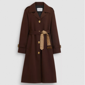COACH OUTLET Turnlock Trench With Signature Details