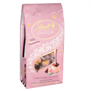 Lindt LINDOR Spring Easter Neapolitan White Chocolate Candy Truffles, 19 oz Bag @ Amazon