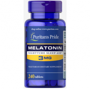 Puritan's Pride Melatonin 3 mg Tablets, 240 Count @ Amazon