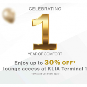 30% off Plaza Premium Lounge access @Plaza Premium Lounge