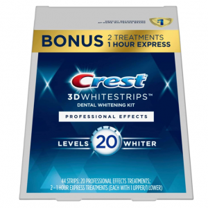Crest 3D Whitestrips, Professional Effects, Teeth Whitening Strip Kit, 44 Strips @ Amazon