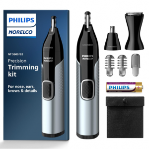 Philips Norelco Nose Trimmer 5000 for Nose, Ears, Eyebrows Trimming Kit, NT5600/62 @ Amazon