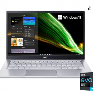 9% off Acer Swift 3 Intel Evo 14” FHD Thin & Light Laptop (i7-1165G7 16GB 512GB)  @Amazon