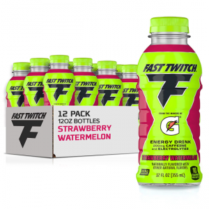 Fast Twitch Energy drink from Gatorade, Strawberry Watermelon, 12 Oz Bottles,(Pack of 12) @ Amazon