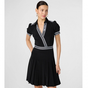 Karl Lagerfeld Paris Pleated Logo 连衣裙