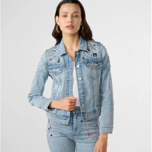 Karl Lagerfeld Paris Whimsy Pins 牛仔衣