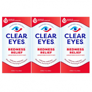 Clear Eyes 去紅眼藥水 30ml x 3瓶 @ Amazon