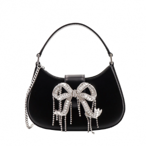 Self-Portrait Bow Embellished Zip-Up Tote Bag