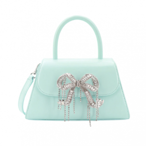 Self-Portrait Bow Embellished Foldover Top Tote Bag