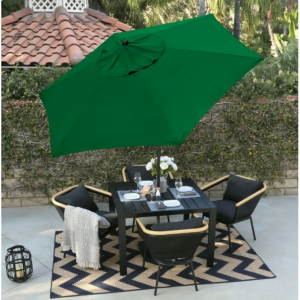 Astella 60" Hunter Green Hexagon Market Patio Umbrella @ Walmart