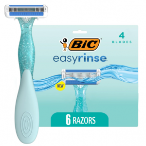 BIC EasyRinse 女士除毛刀 6支 @ Amazon