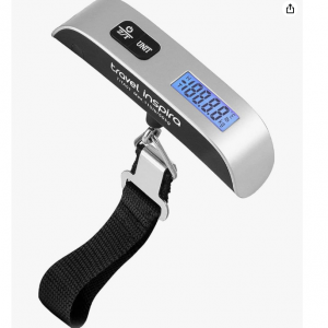 travel inspira Luggage Scale, 110 Pounds, Battery Included @ Amazon