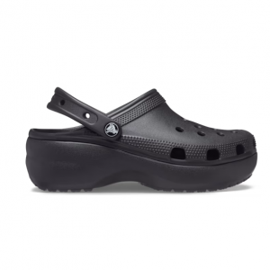 Crocs US官網 Crocs 女款厚底雲朵洞洞鞋75折特惠 黑白兩色可選 