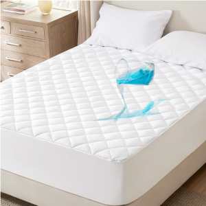 Bedsure Queen Mattress Pad, Waterproof Mattress Protector with Deep Pocket up to 22 Inches @Amazon