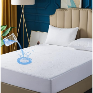 DOWNCOOL Queen Mattress Protector Waterproof Soft & Breathable, Noiseless Mattress Cover @ Amazon