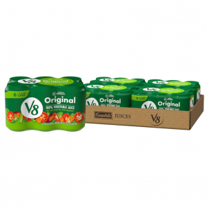 V8 Original 100% Vegetable Juice, 11.5 fl oz Can (4 Cases of 6 Cans) @ Amazon