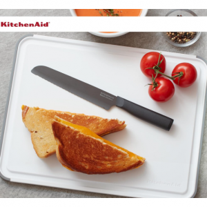 KitchenAid Classic Plastic Cutting Board with Perimeter Trench and Non Slip Edges @ Amazon