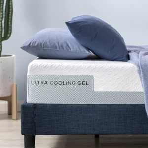 ZINUS 8 Inch Ultra Cooling Gel Memory Foam Mattress, Queen @ Amazon