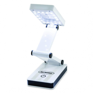 IdeaWorks JR7911 LED Desk Lamp, White with Magnifying Glass @ Amazon