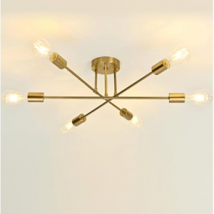 FLAMWILD Ceiling Light Fixture, Modern Sputnik Chandelier @ Amazon