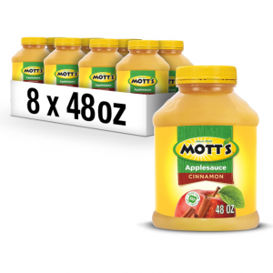 Mott's Cinnamon Applesauce, 48 oz jar (Pack of 8) @ Amazon