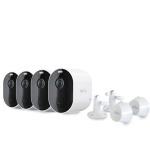 $120 off Arlo Pro 4 - 2K Spotlight Camera Security Bundle, 4 Cam, White @Sam's Club