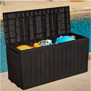 Keter Marvel Plus 71 Gallon Resin Deck Box-Organization and Storage, Brown @ Amazon