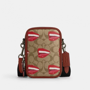 70% Off Coach X Tom Wesselmann Stanton Crossbody In Signature Canvas @ Coach Outlet