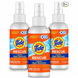 Tide Laundry Stain Remover with Oxi, Travel Essential Spray, 3 Oz (Pack of 3) @ Amazon