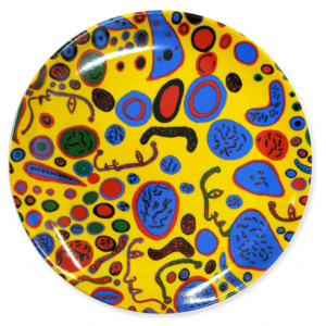 草間彌生：Love Was Infinitely Shining インテリアプレート