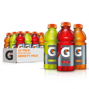 Gatorade Thirst Quencher Sports Drink, Variety Pack, 20oz Bottles, 12 Pack @ Amazon