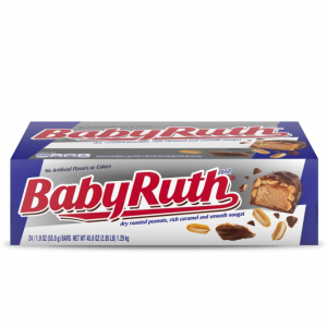 Baby Ruth 焦糖花生巧克力牛轧糖 1.9oz 24块 @ Amazon