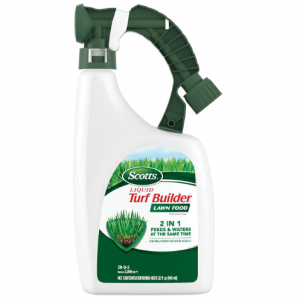 Scotts Liquid Turf Builder Lawn Fertilizer for All Grass Types, Feeds and Waters Lawn at Same Time