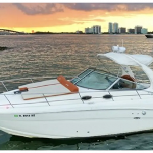 Miami - Get 1 HR FREE 33’ Sundancer Yacht Rental, Mia FL for $349 / 2 hr (excl. fees) @Boatsetter