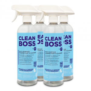 CleanBoss 多表面消毒剂和清洁剂（4 件装）@ CleanBoss