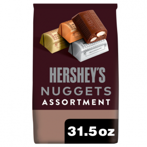 HERSHEY'S NUGGETS Assorted Chocolate, Easter Candy Party Pack, 31.5 oz @ Amazon