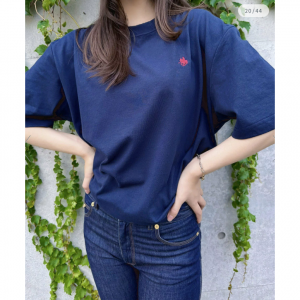 POLO BCS/【SETUP7別注】US Cotton oversize embroidery Tee USAコットンオーバーサイズPOLOプリントTシャツ カジュアル ユニセックス 半袖 Tシ