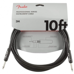 Fender Professional Series Instrument Cable, Guitar Cable 10 ft, Black @ Amazon