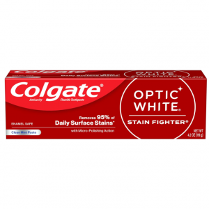 Colgate Optic White Stain Fighter Whitening Toothpaste, 4.2 Oz Tube @ Amazon
