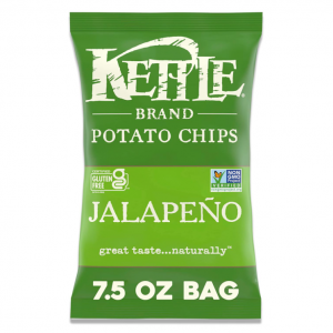 Kettle Brand Jalapeno Kettle Potato Chips, Gluten-Free, Non-GMO, 7.5 oz Bag @ Amazon