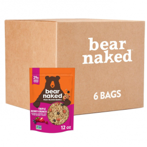 Bear Naked 覆盆子、草莓和蓝莓早餐燕麦12oz 6包 @ Amazon