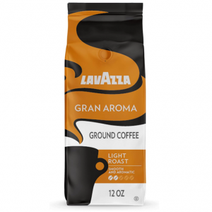 Lavazza Gran Aroma Ground Coffee Blend, Light Roast, 12 oz @ Amazon
