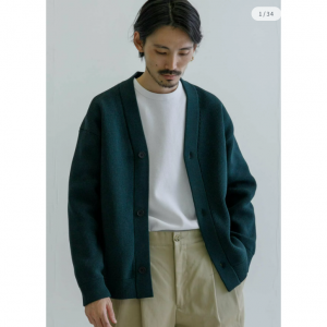 9G畦Vカーディガン