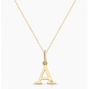 Gorjana Diamond Vintage Alphabet Necklace 项链